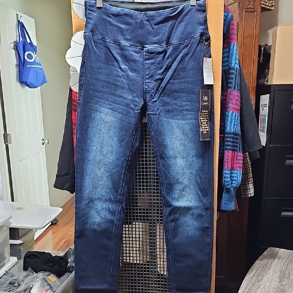 NWT Diane Gilman DG2 Suddenly Slim  Indigo Pull-on Skinny Jeans (Size S / 28) - Picture 2 of 6